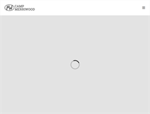 Tablet Screenshot of campmerriwood.net